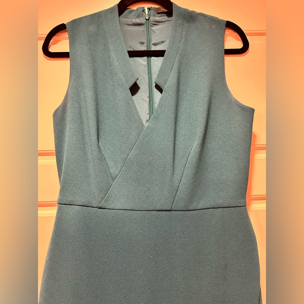 Rachel Zoe Cocktail Dress Size 10 | Elegant Party Wedding Guest Teal - Picture 5 of 8